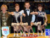 Eurodogshow Kotrijk 15.11.2003 - Breeders group Modry kvt, 1. place (Hilda Parkinson, Great Britain)